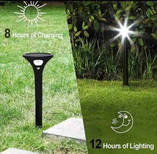 Solar Sensor Bollard Garden Light