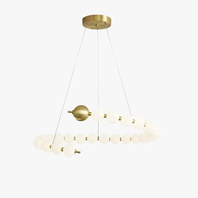 Modern Globes Spiral Chandelier