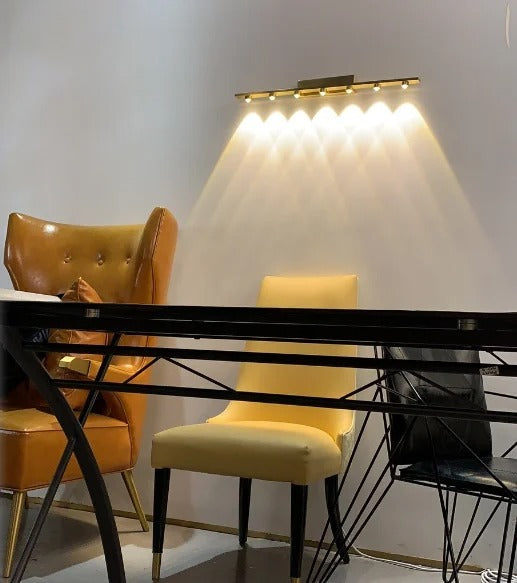 Seven Way Linear Spot Wall Light