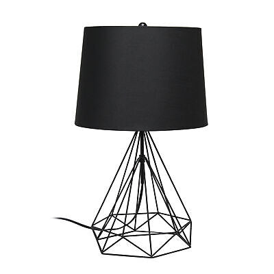 Black Geometric Table Lamp