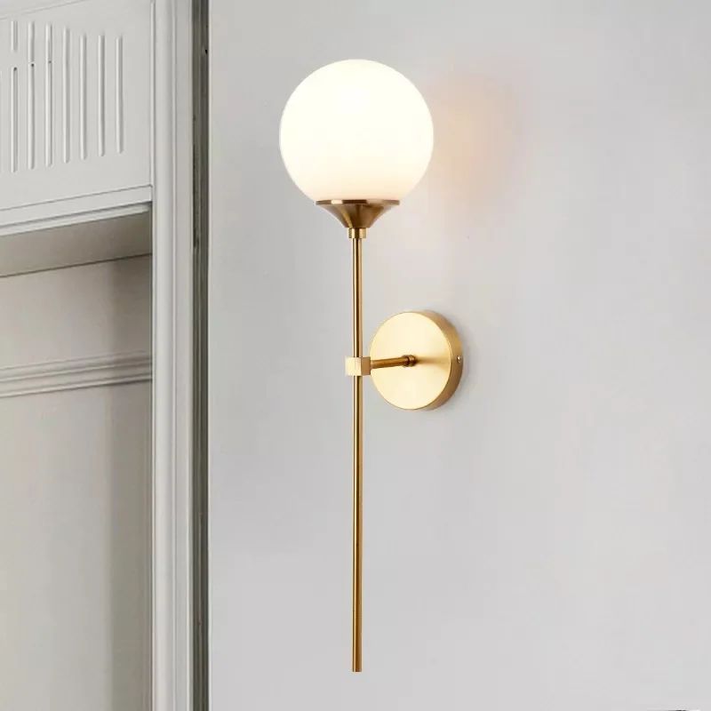 Modern Nordic Golden Long Arm Wall Mounted Lamp