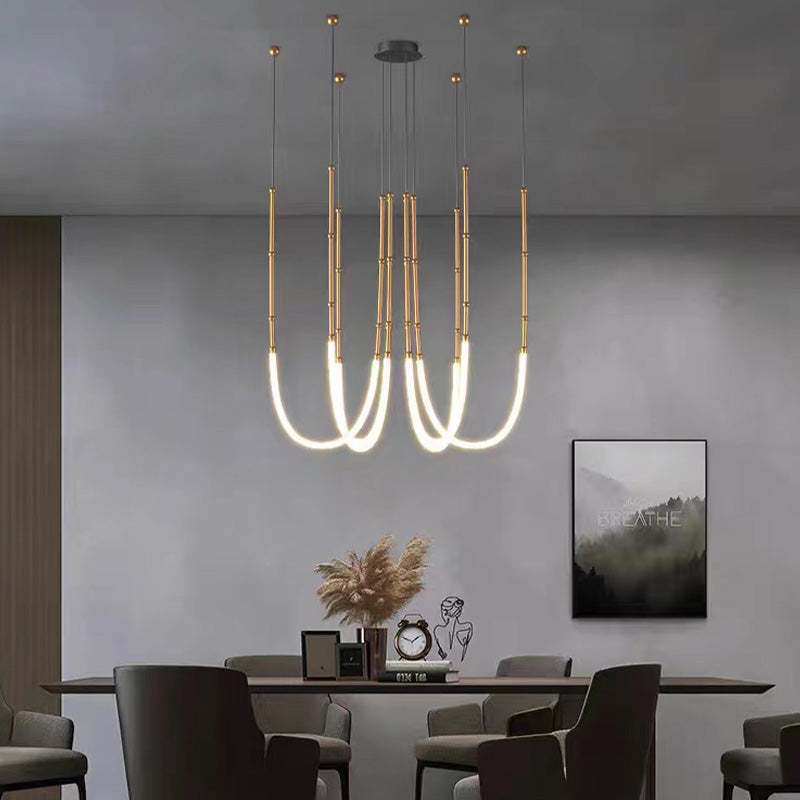 Skyscape Villa Living Room Creative Line Chandelier