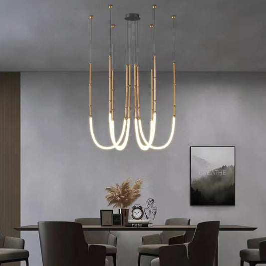 Skyscape Villa Living Room Creative Line Chandelier