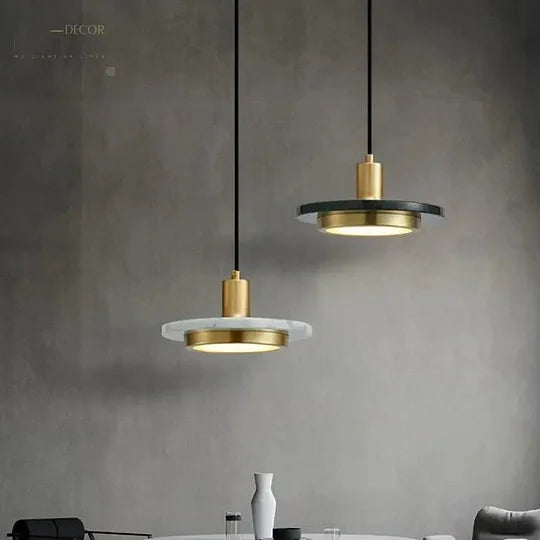 Modern Nordic Postmodern Designer Simple Marble Chandelier