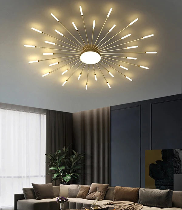 Modern Fireworks Chandelier