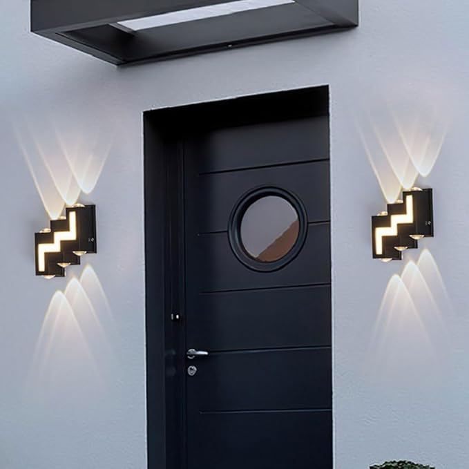 Modern 6-Way Up Down Indoor/Outdoor Wall Light