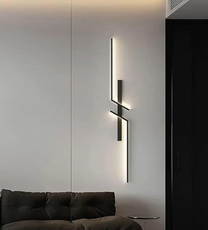Black Linear Wall Light