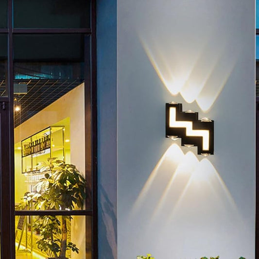Modern 6-Way Up Down Indoor/Outdoor Wall Light