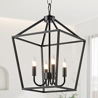 Vintage Candle Black Chandelier