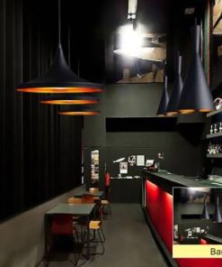 Vintage Black Metal  Hanging Light