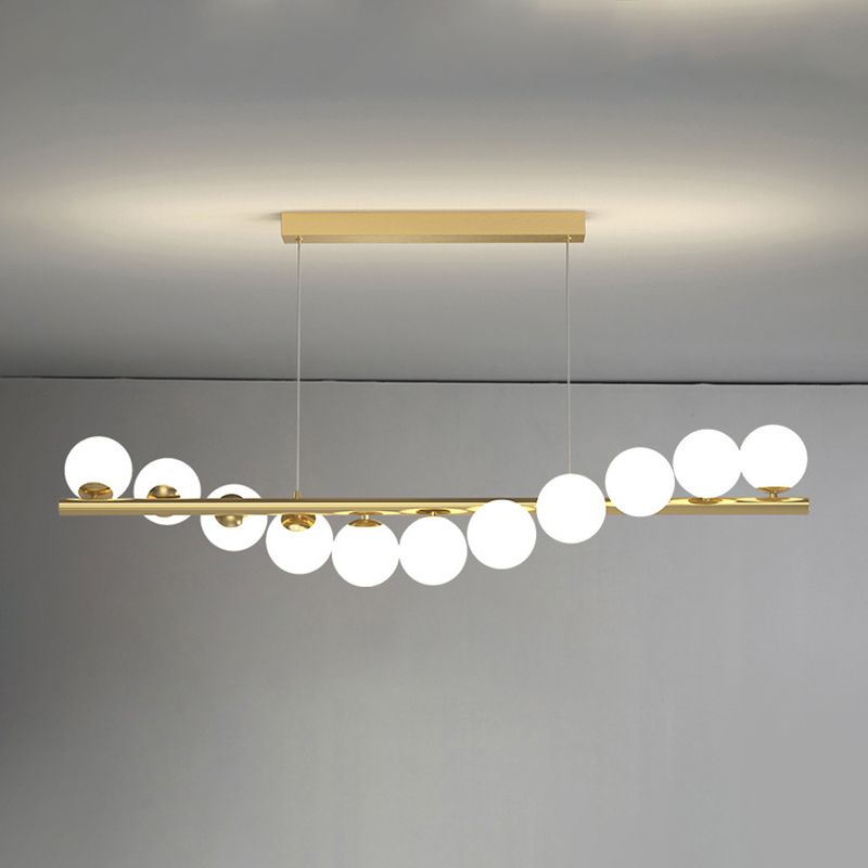 Long Globe Cluster Ball Chandelier