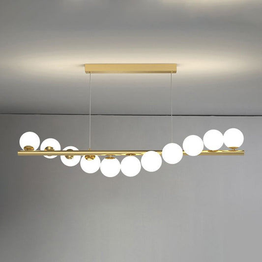 Long Globe Cluster Ball Chandelier
