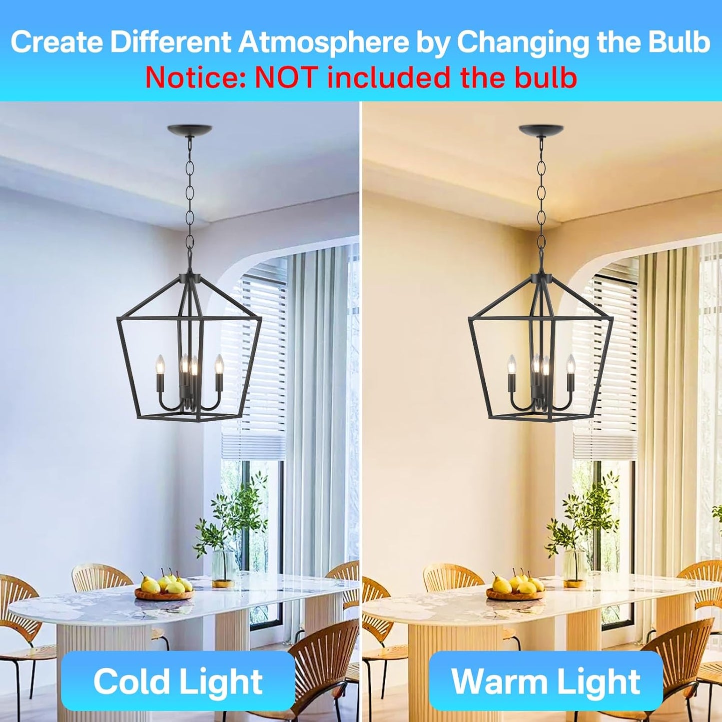 Vintage Candle Black Chandelier