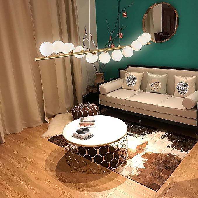 Long Globe Cluster Ball Chandelier