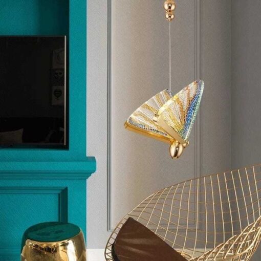 Nordic Colorful Butterfly Pendant Lamp
