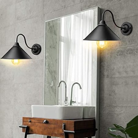 Vintage Black Wall Light
