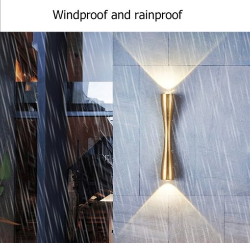 Contemprary Gold Updown Wall Light