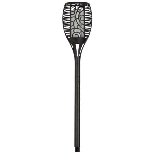 Solar Bollard Fire Flicking Garden Light