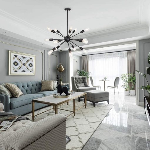 Black Sputnik Sphere Chandelier