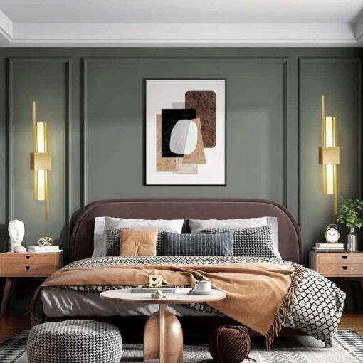 Modern Gold Long Wall Light