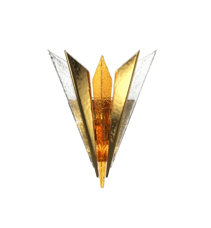 Modern Glass Custom Chandelier