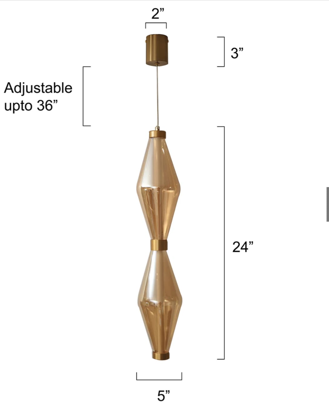 Double LED Pendant Light