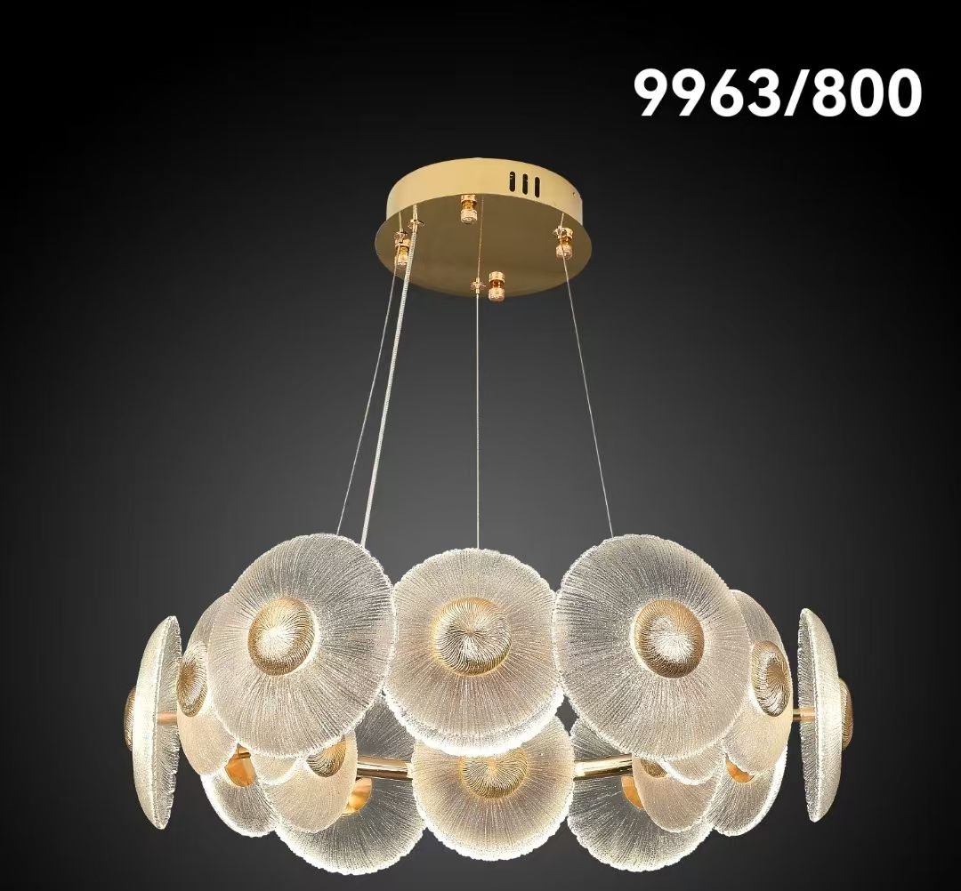 Post Modern Luxury Round Disc Chandelier