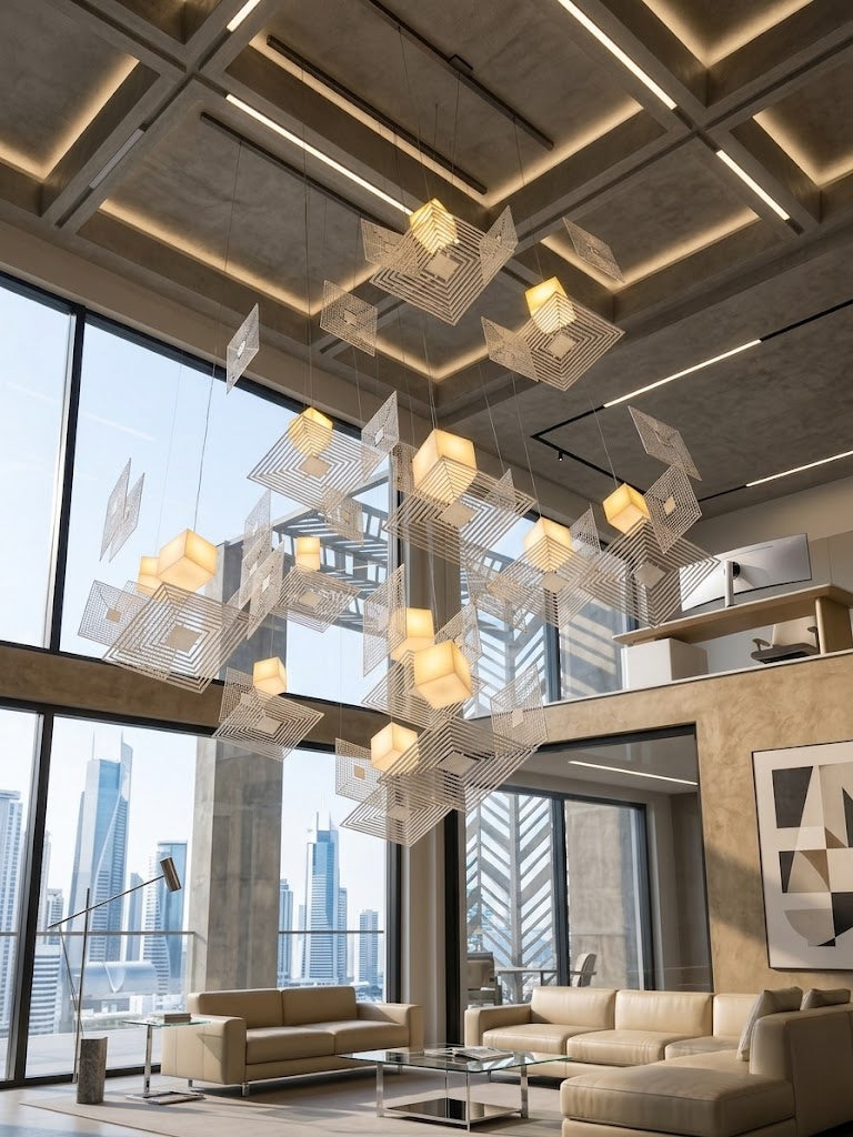 Architectural Statement Chandelier