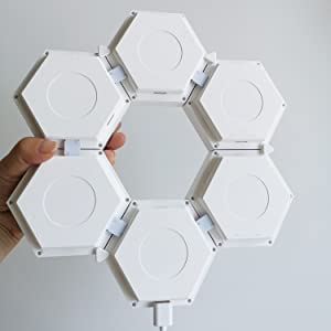RGB Quantum Touch Light Hexagonal Wall Light
