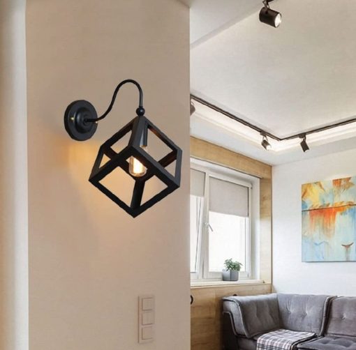 Geometric Cube Indoor Wall Light
