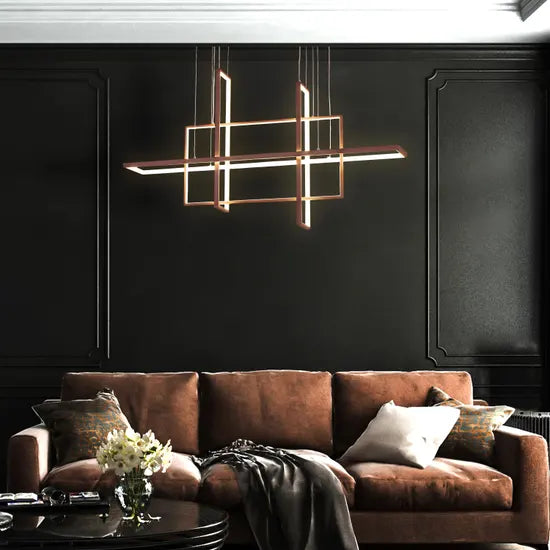 Rectangular Modern Art Chandelier