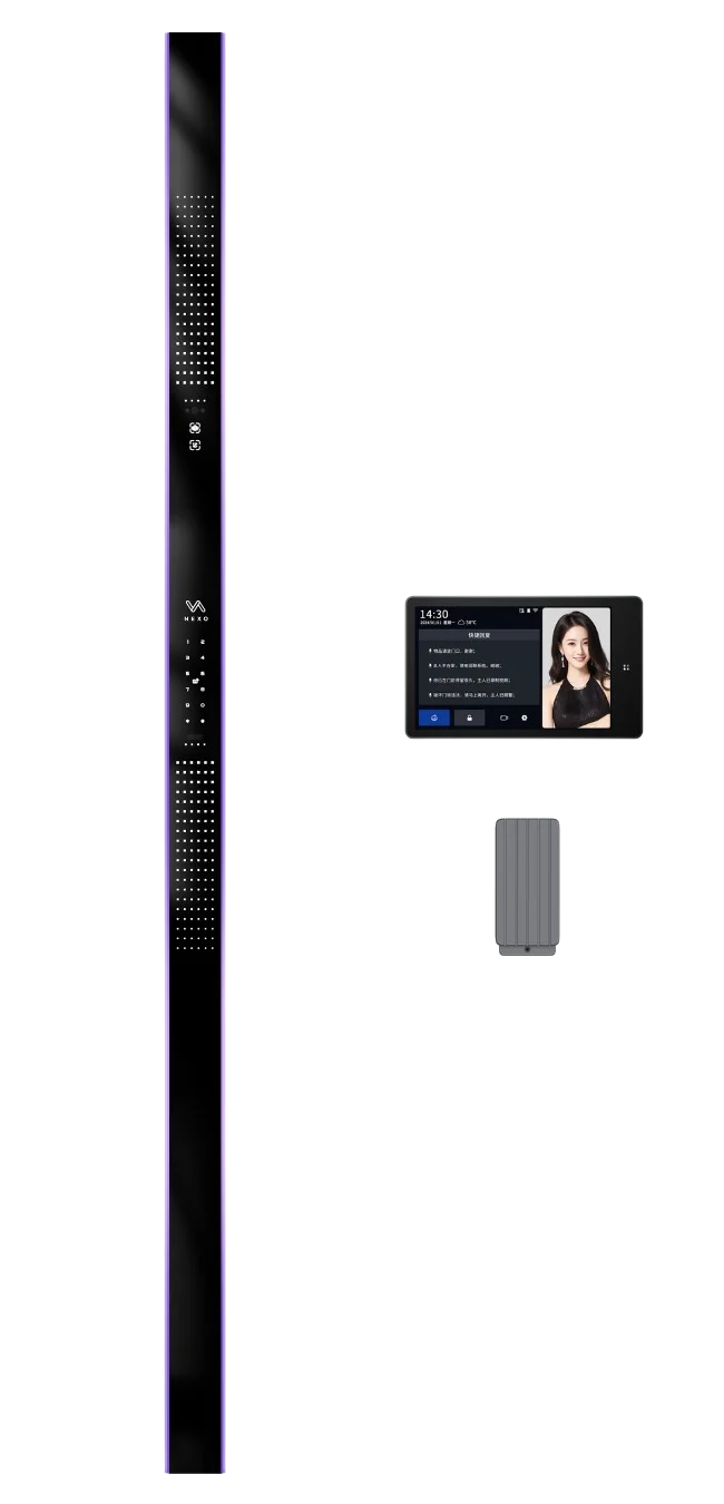 AI Armor Series | 9cm Ultra-Thick Security Smart Door with Integrated 140° AI Cat Eye & 72hr Cloud Storage
