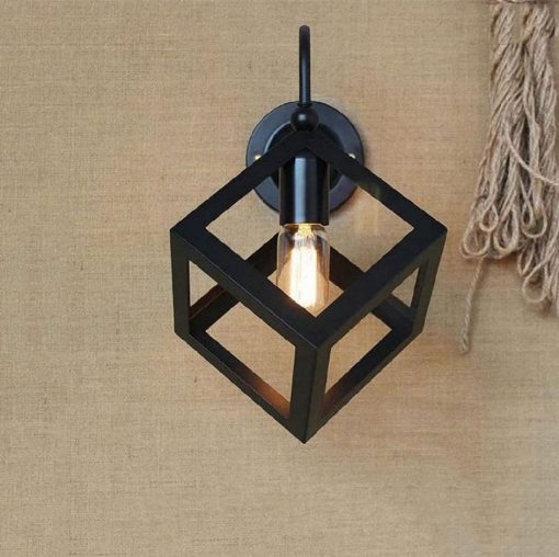 Geometric Cube Indoor Wall Light