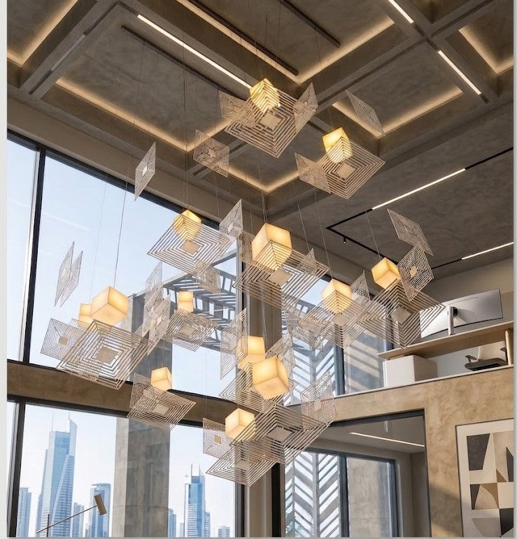Architectural Statement Chandelier
