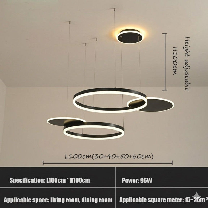 Bellastein Modern Rings Chandelier