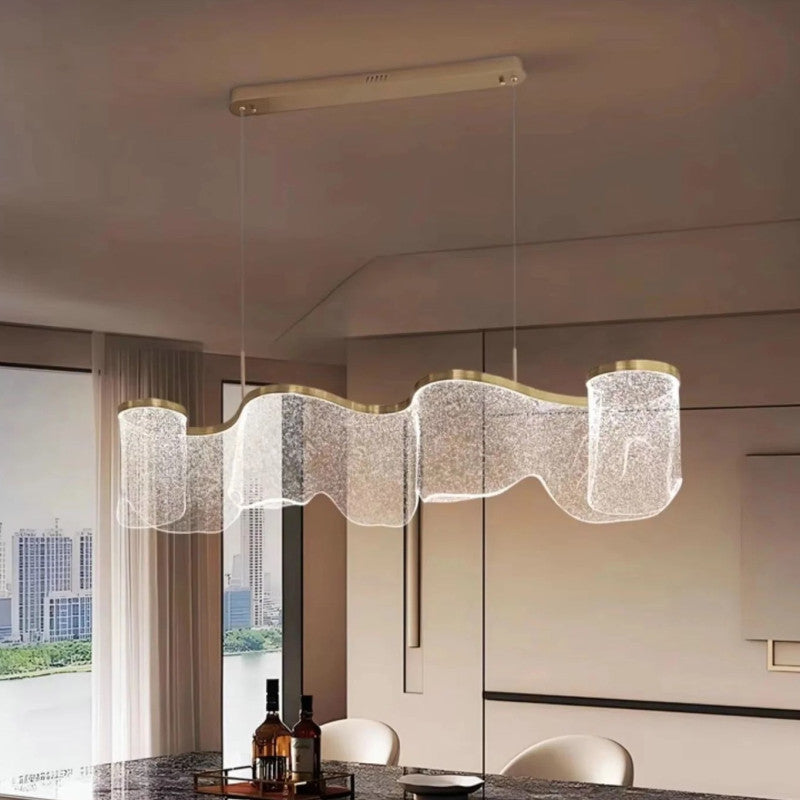 Modern Minimalist Wave Chandelier