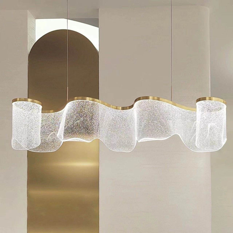 Modern Minimalist Wave Chandelier