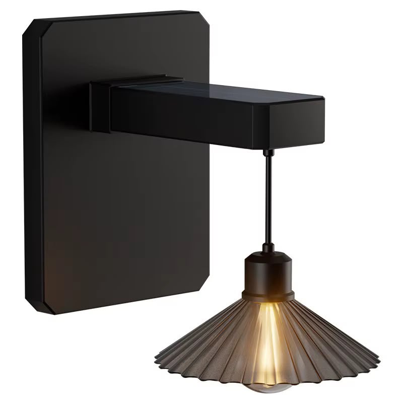 Solar Amber Twist Wall Light