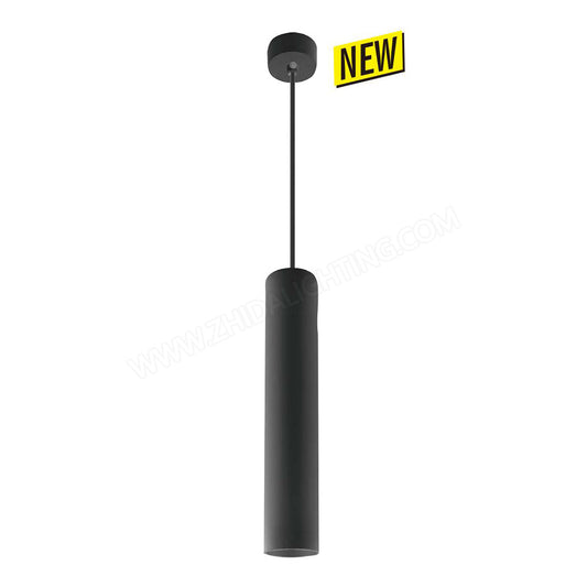 Modern Pendant Lights Long Tube Black