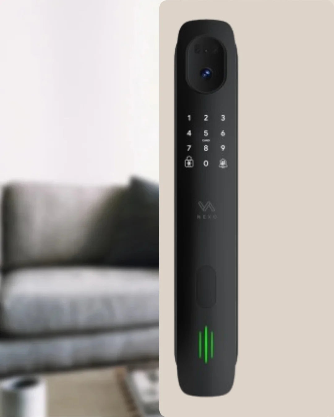 Elite 7-in-1 N Smart Door Lock | 3D Face & Palm Recognition, WiFi Remote Access & Built-in Video Doorbell