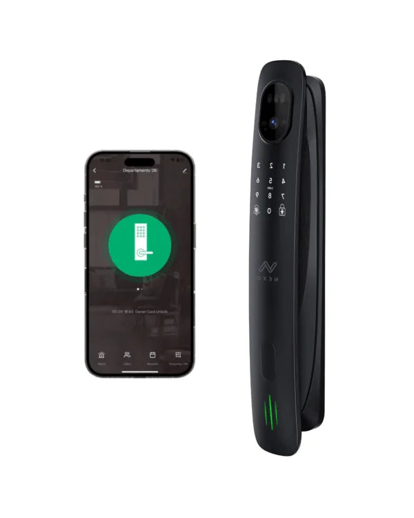 Elite 7-in-1 N Smart Door Lock | 3D Face & Palm Recognition, WiFi Remote Access & Built-in Video Doorbell