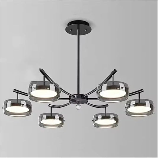 Black Minimalist Designer Chandelier