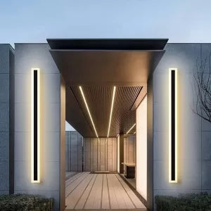 Long Bar Linear Outdoor Wall Lamp