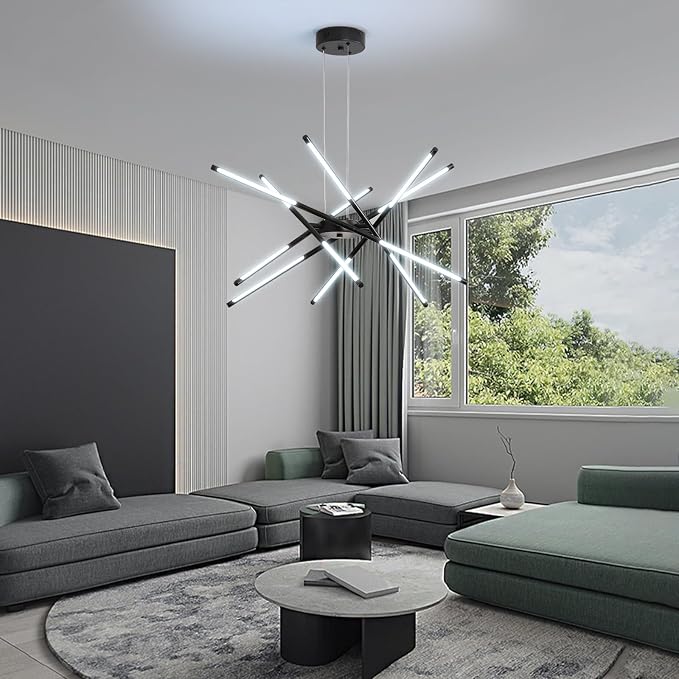 Black Miami Linear Chandelier