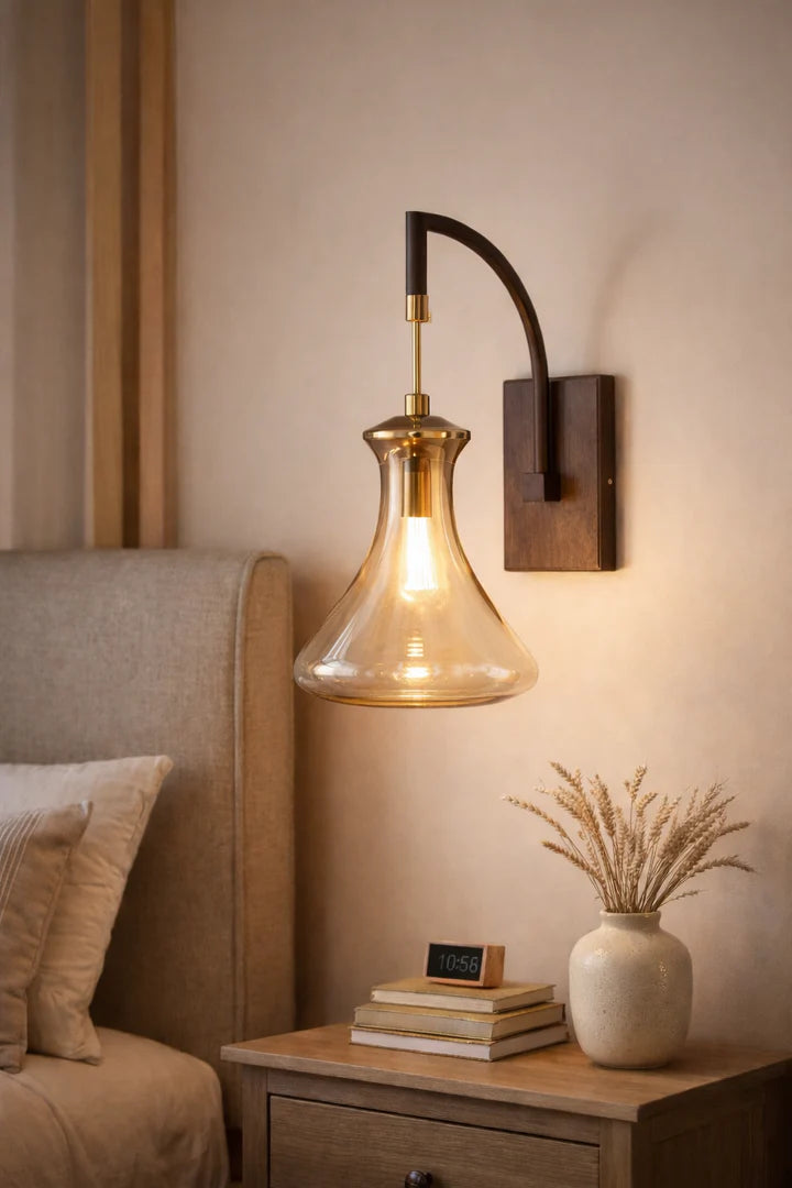 Modern Wooden Style Wall Light