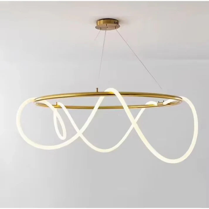 Modern Neon Round Chandelier