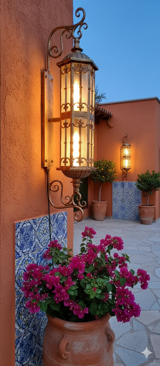 Antique Spanish Style Outdoor & Indoor Light