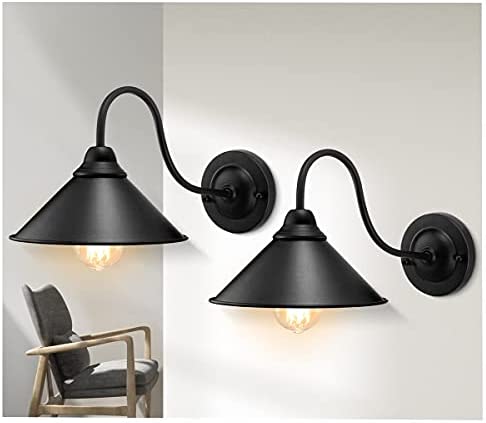 Vintage Black Wall Light