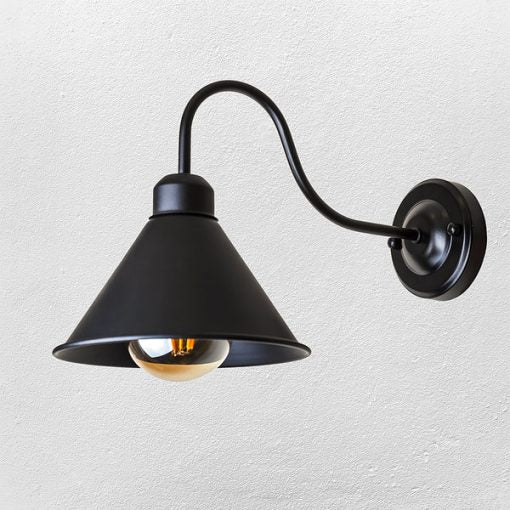 Vintage Black Wall Light