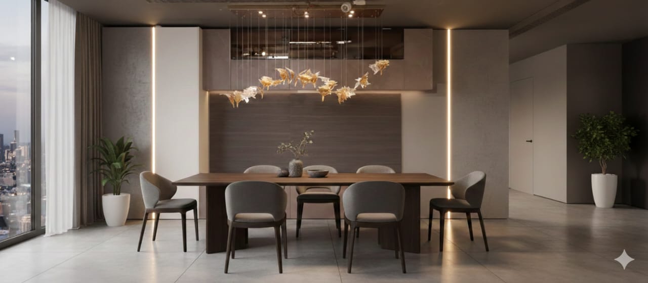 Modern Maple Leaf Crystal Chandelier